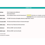 Step-by-step SWOT Analysis Template Guide | eFinancialModels Instructions for conducting SWOT analysis using Excel spreadsheet template.