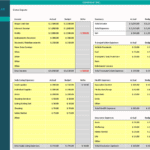 Income and Expense Data Input Sheet | eFinancialModels Detailed income and expense breakdown with budget vs. actual figures for financial analysis.