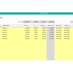 January 2021 Invoice Summary for Company Inc. | eFinancialModels Invoice summary table showing customer details