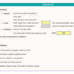 User Guide for Financial Model Inputs and Settings | eFinancialModels Visual guide for entering data in a financial model template settings.