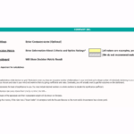Steps to Use the Decision Matrix in Excel | eFinancialModels User interface steps for configuring the Decision Matrix in Excel.