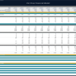 Pet Shop Revenue & COGS Financial Model Overview | eFinancialModels Financial model showing revenue, COGS, and customer data for a pet shop.