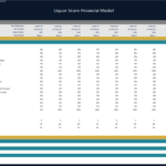 Liquor Store Financial Model Overview | eFinancialModels Liquor store financial model showing growth rates and key financial metrics for planning.