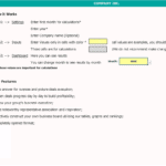 Financial Dashboard Setup Guide in Excel | eFinancialModels Instructions for entering data in a financial dashboard Excel template.