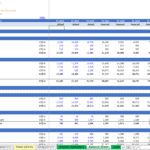 Balance sheet detailing assets and liabilities of Battery Sales Inc. for FY 2018 to FY 2025.