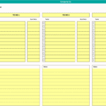 To Do List Template for Task Management | eFinancialModels To do list template featuring sections for tasks, goal dates, and notes.