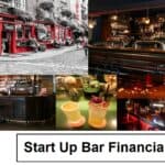 Collage of bar settings emphasizing start-up concepts for financial planning