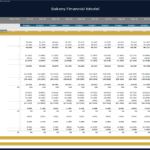 Bakery Financial Model Monthly Statements Overview | eFinancialModels Monthly financial statements for a bakery including revenue, costs, and profit analysis.
