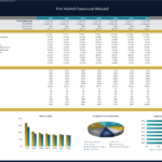 Pet Hotel Financial Model | eFinancialModels Financial model chart for a pet hotel displaying key metrics, revenue, and cost breakdowns.