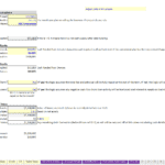 Financial Model Template - Project Assumptions Overview | eFinancialModels Screenshot of a financial model template displaying project assumptions such as equity requirements and terminal value.