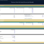Hotel Operating Assumptions for Theme Park Financial Model | eFinancialModels Hotel operating assumptions including room types, pricing, and occupancy rates.