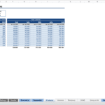 First Year Product Prices and Sales Projections | eFinancialModels Financial model spreadsheet detailing product prices, costs, and sales volumes by year.