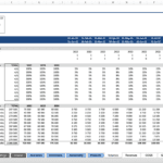 Sales Volume Forecast and Seasonality Analysis | eFinancialModels Sales volumes chart showing projections and seasonality factors for products A-J.