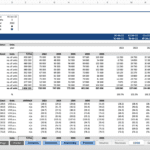 Cost of Goods Sold Analysis for Financial Modeling | eFinancialModels Sales volumes and cost per unit analysis for products A to J across multiple years