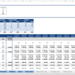Working Capital Financial Model Template Overview | eFinancialModels Working capital template showing payment terms and accounts balances in an Excel model.
