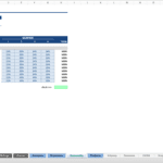 Sales Seasonality Overview | eFinancialModels Chart displaying the sales percentages for products A through J over four quarters.