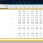 Theme Park & Hotel 10-Year Financial Forecast | eFinancialModels Ten-year financial forecast showing revenue, expenses, and profits for a theme park and hotel.