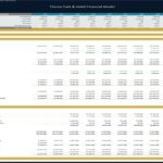 Theme Park & Hotel Consolidated Balance Sheet and Cash Flow Statement | eFinancialModels Consolidated balance sheet and cash flow statement for a theme park and hotel financial model.