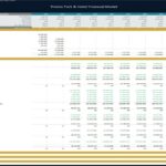 Theme Park & Hotel Consolidated Income Statement Forecast | eFinancialModels Consolidated income statement displaying projected revenues, costs, and profits for a theme park and hotel.