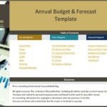Annual Budget & Forecast Template Table of Contents | eFinancialModels Table of contents for annual budget and forecast template