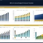ABC Ltd Annual Budget & Forecast Performance Dashboard | eFinancialModels Performance dashboard showing revenue, expenses, cash flow, and working capital trends.