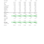 Five-Year Income Statement Example | eFinancialModels Five-year financial income statement showing sales, expenses, and EBITDA.