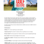 Golf Range & Restaurant Financial Model Manual Cover | eFinancialModels Illustration representing the Golf Range and Restaurant Financial Model, featuring golf elements and dining imagery.