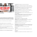 User manual for the LiveCom App Financial Model featuring financial metrics and operational parameters.