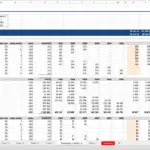 Rental Revenue and Opex Rates Financial Model Template | eFinancialModels Detailed Excel model showing rental revenues and OPEX rates for real estate tenants.