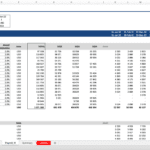 Payroll Expenses Template for Hourly Employees | eFinancialModels Payroll expense breakdown for hourly employees showing wages and cumulative totals.