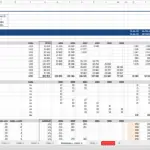 Rental Revenue Financial Projection Template | eFinancialModels Financial model showing rental revenues and parking arrangements for multiple tenants.