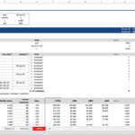 Payroll Expenses Overview for Salaried Employees | eFinancialModels Payroll expenses template showing employee salaries and future projections