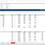 Payroll Expenses Template for Salaried Employees | eFinancialModels Payroll expense model with employee bonuses and monthly income projections for 2022-2024.