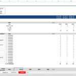 Payroll Expenses Overview for Hourly Employees | eFinancialModels Payroll template showing employee details and monthly payroll calculations for 2022.