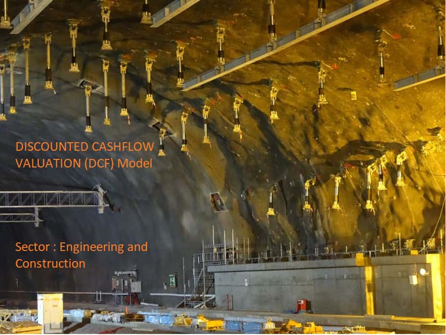 Discounted Cash Flow (DCF) Valuation Excel Model (Engineering and Construction)