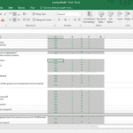 Competitive Advantage Checklist in Scoring Model | eFinancialModels Scoring model checklist evaluating company advantages and customer dependencies in Excel.