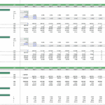 Debt schedule displaying mortgage and bank loan details for egg farming from 2021 to 2031.