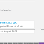 Bike Studio 3-Year Financial Model Cover Page | eFinancialModels Cover sheet for a 3-year financial model of Bike Studio XYZ, LLC.