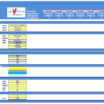 Solar Investment Model Timing Overview | eFinancialModels Excel sheet displaying timing details and color coding for solar investment model.
