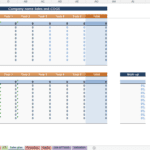 Sales and COGS Financial Model Template Screenshot | eFinancialModels Sales and COGS table for ten products with year-by-year projections.