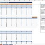 External Financing Forecast Template Overview | eFinancialModels Excel template for forecasting company financing and investments over multiple years.