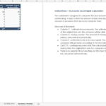 Accounts receivable calculator displaying estimated recovery rates and total calculations.