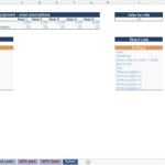 Excel sheet outlining key ROI assumptions, including interest rates and direct costs.