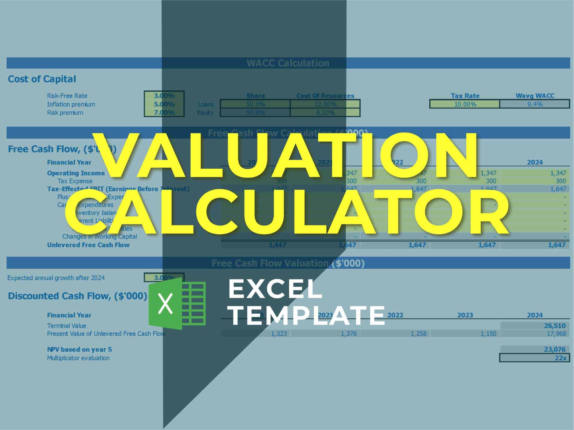 DCF Calculator Excel Template EFinancialModels