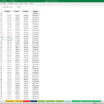 Loan Amortization Schedule Example | eFinancialModels Loan amortization schedule displaying payment, interest, and balance details.