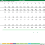 Monthly Balance Sheet Overview for Financial Analysis | eFinancialModels Balance sheet template displaying monthly asset and liability figures.