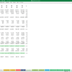 SaaS Business Income Statement Overview | eFinancialModels Financial data showing SaaS revenue breakdown and expenses by category over five years.