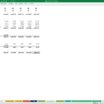 5-Year Cash Flow Projection Template in Excel | eFinancialModels Cash flow projection table showing net income and cash flows over five years.