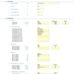 Co-working Space Financial Projection Setup Sheet | eFinancialModels Financial projection setup for a co-working space including inputs for locations and costs.