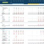 Comprehensive Financial Projection Template Example | eFinancialModels Financial projection example featuring balance sheet and cash flow details.
